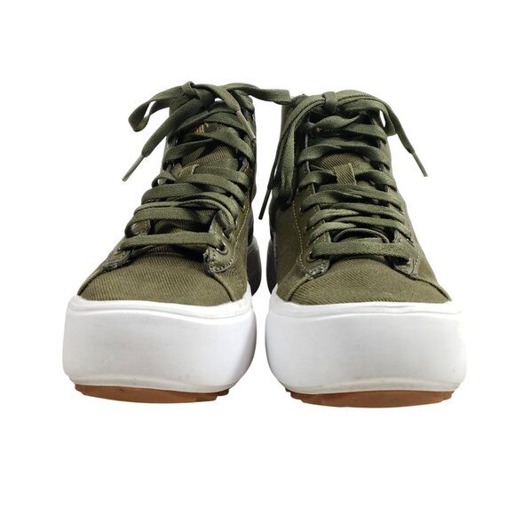 Puma Womens Size 6.5 Platform Green High-Top Sneakers Canvas Upper - Picture 6 of 8